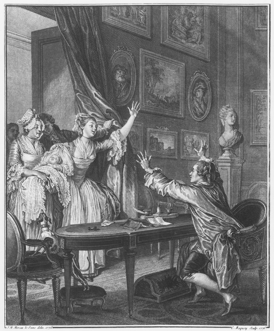 Pierre Charles Baquoy (1759-1829) 1776 tarafından oyulmuş bir çocuk by Jean Michel the Younger Moreau