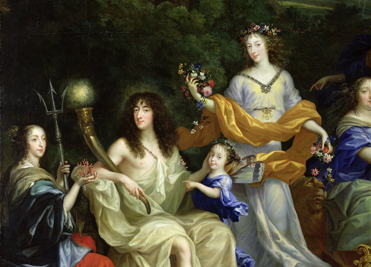 The Family of Louis XIV (1638-1715) 1670  (detail of 60094) by Jean Nocret