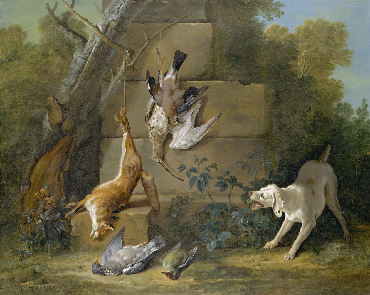 Köpek Koruma Ölü Oyunu by Jean Baptiste Oudry