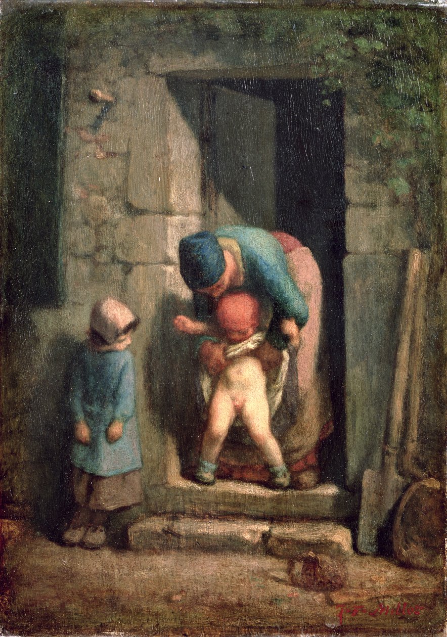 Anne Bakımı, 1855-57 by Jean Francois Millet