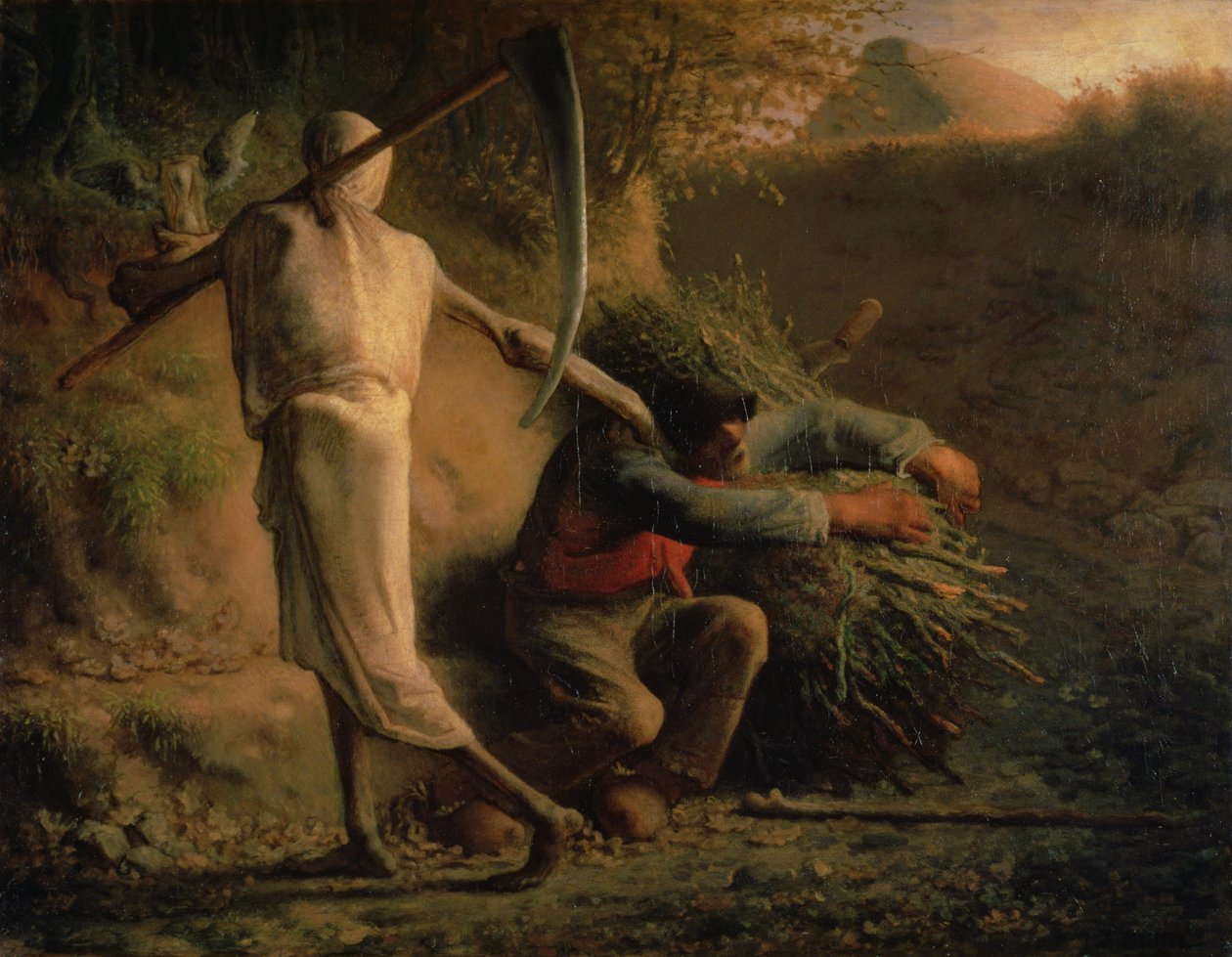 ölüm ve oduncu by Jean Francois Millet