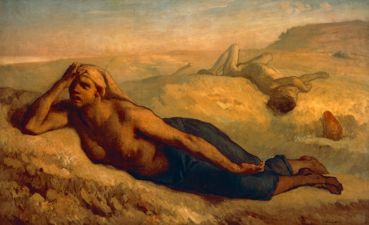 Hacer ve İsmail, Jean-Francois Millet (1814-1875). by Jean Francois Millet