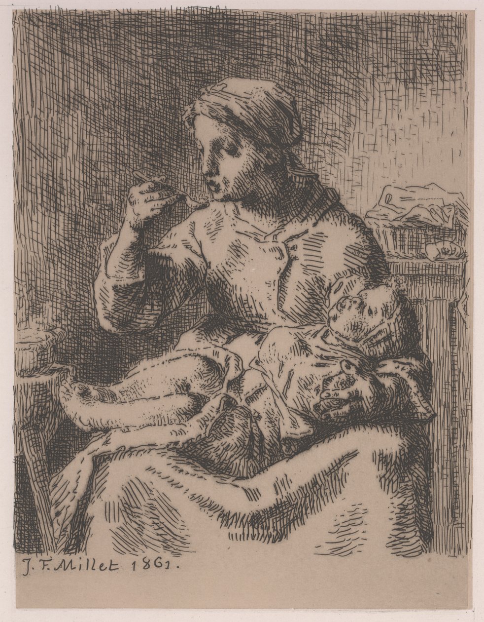 yulaf ezmesi by Jean Francois Millet
