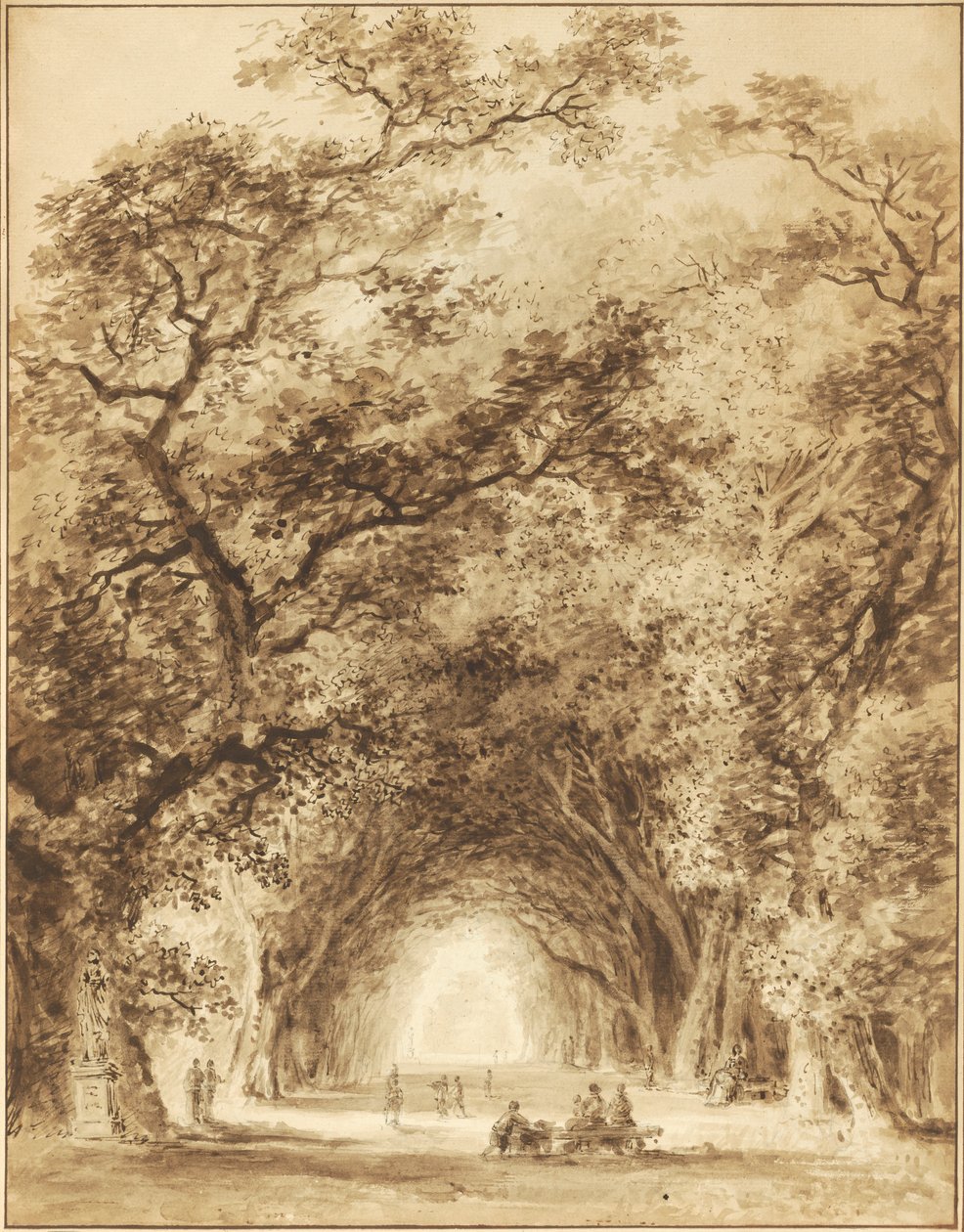Gölgeli Bir Cadde, 1774 by Jean Honore Fragonard