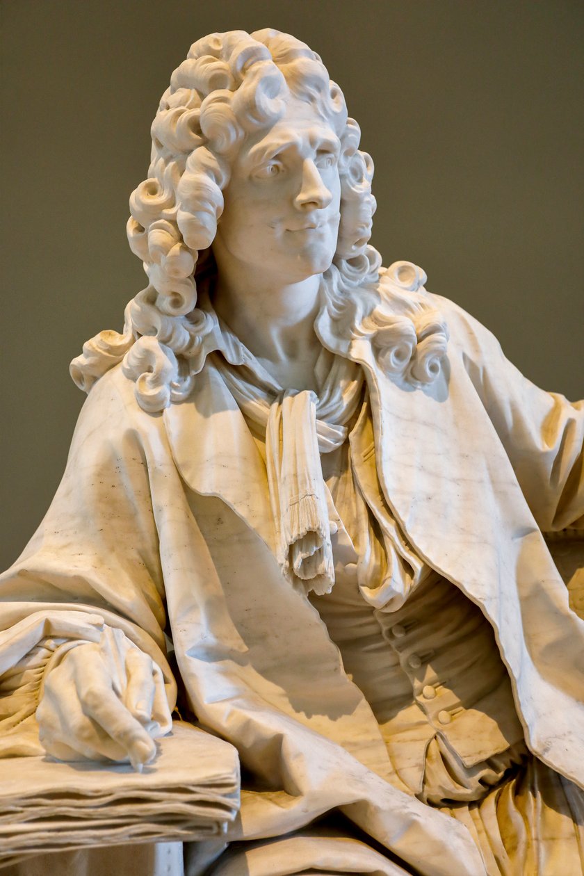 Moliere olarak bilinen Jean Baptiste Poquelin by Jean Jacques Caffieri