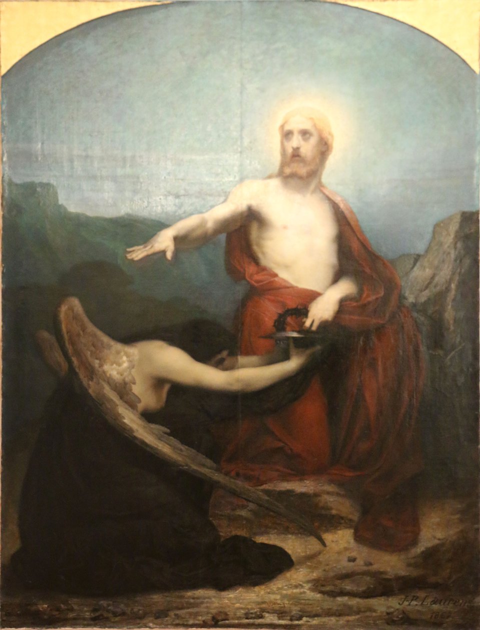 Zeytin Bahçesinde Moriar veya İsa by Jean Paul Laurens