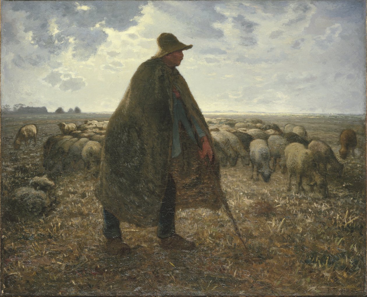 sürüsünü güden çoban by Jean Francois Millet