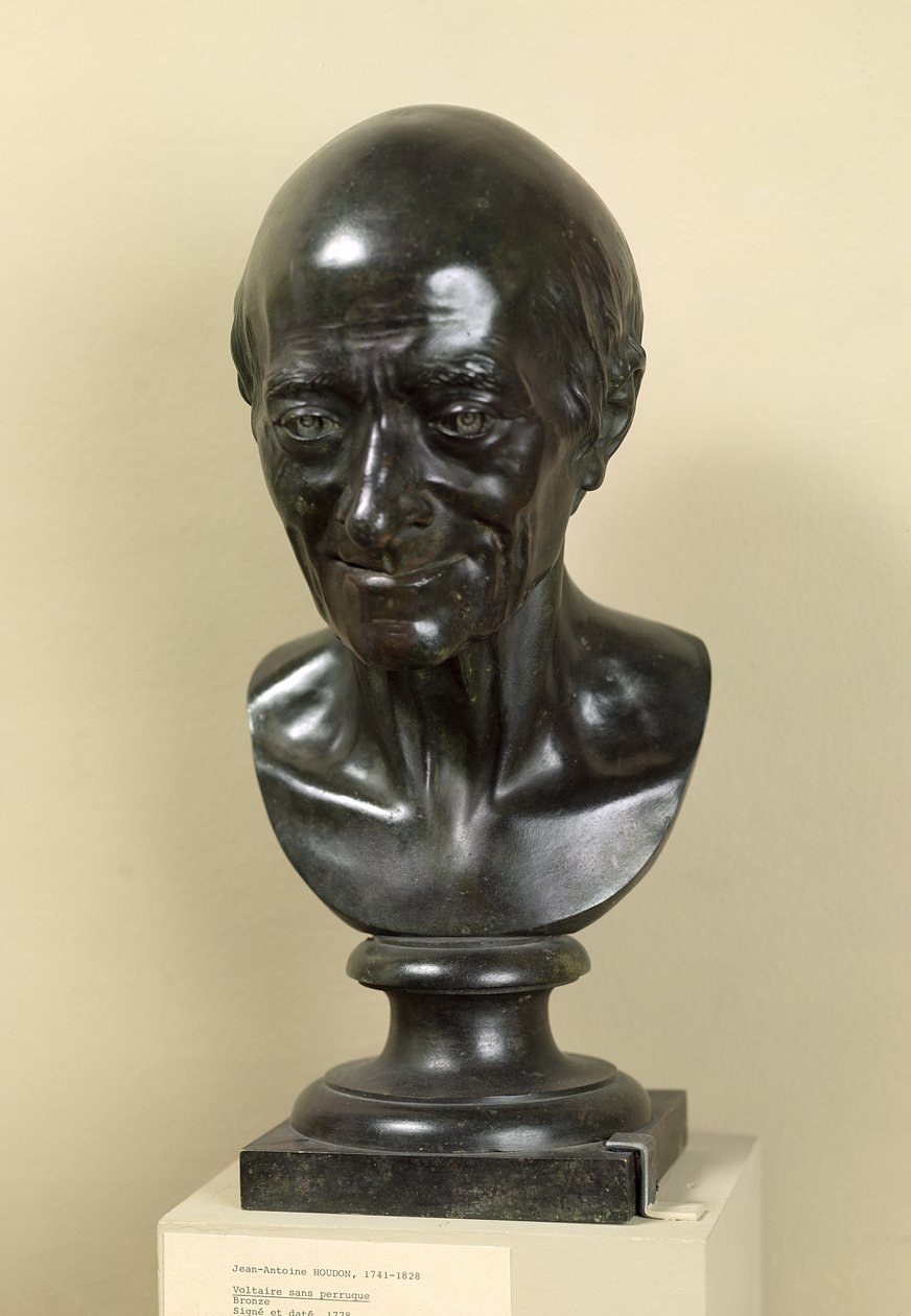 Voltaire Büstü (1694-1778) 1778 (bronz) by Jean Antoine Houdon