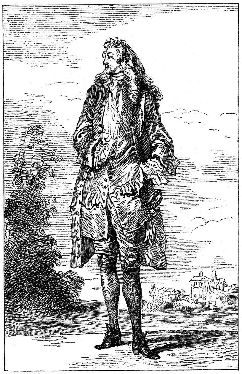 Fransız Kostümlü Adam, 1885. by Jean Antoine Watteau