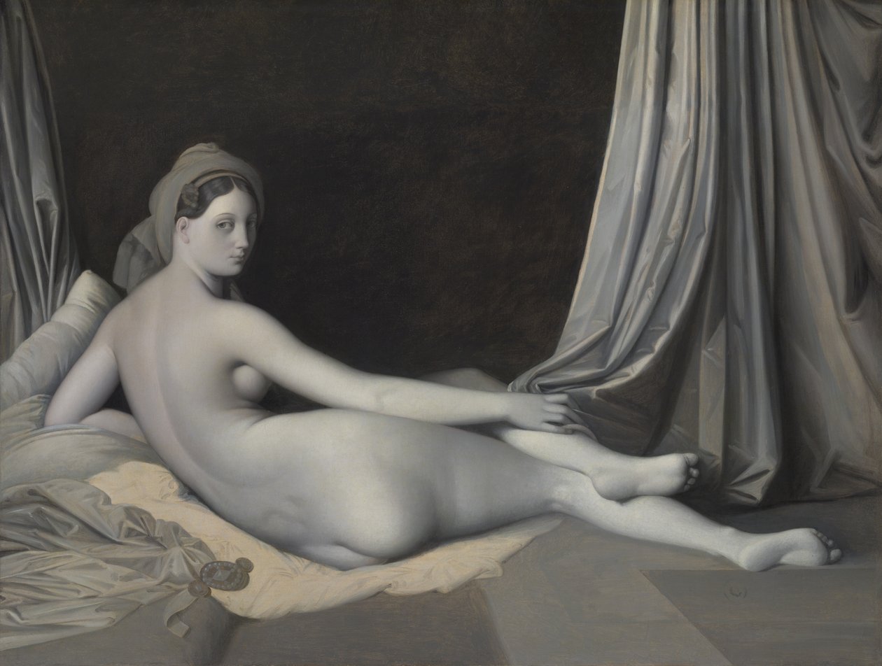 Odalısque, Grisaille, yaklaşık. 1824-34. by Jean Auguste Dominique Ingres