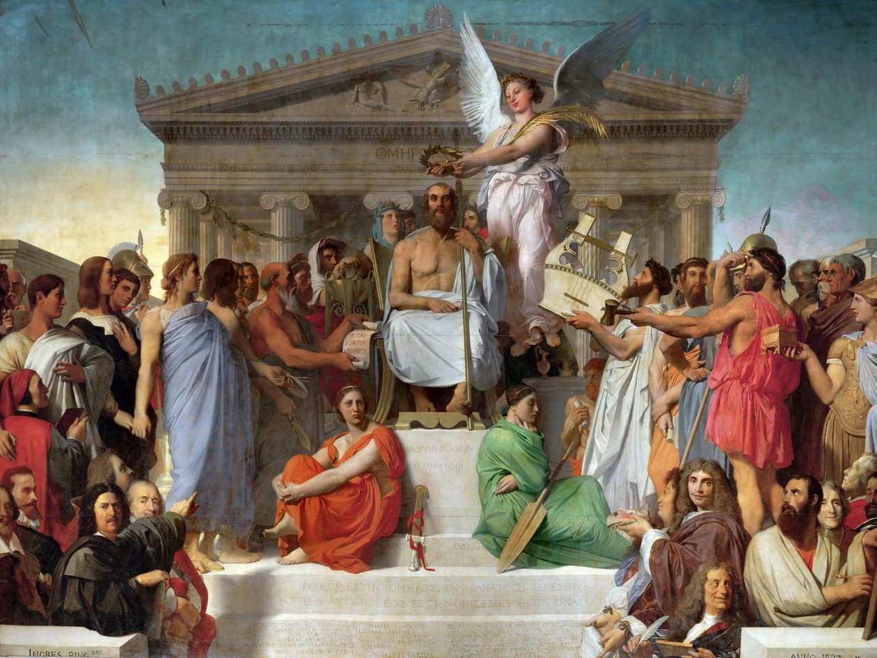 Homeros'un Apotheosis'i by Jean Auguste Dominique Ingres