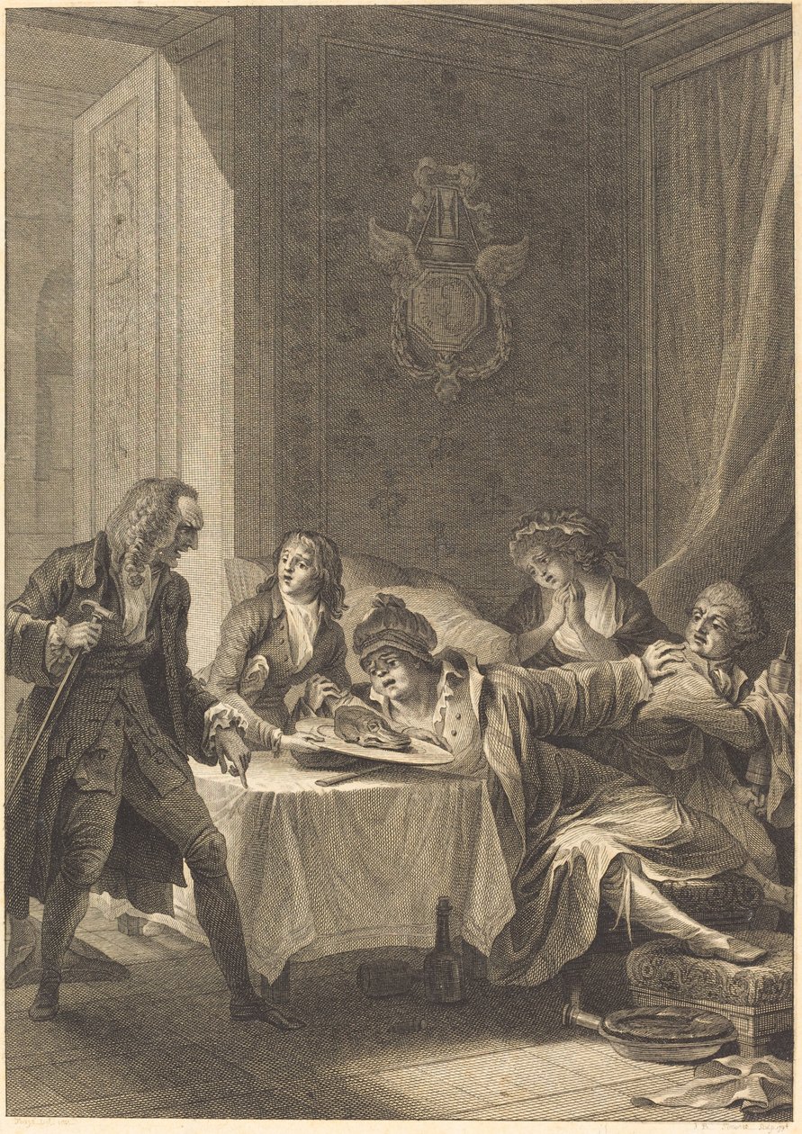 obur by Jean Baptiste Blaise Simonet after Jacques Louis François Touzé