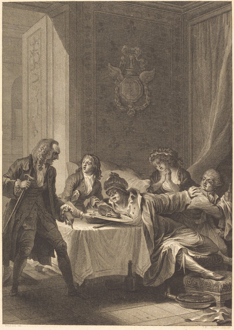obur by Jean Baptiste Blaise Simonet after Jacques Louis François Touzé