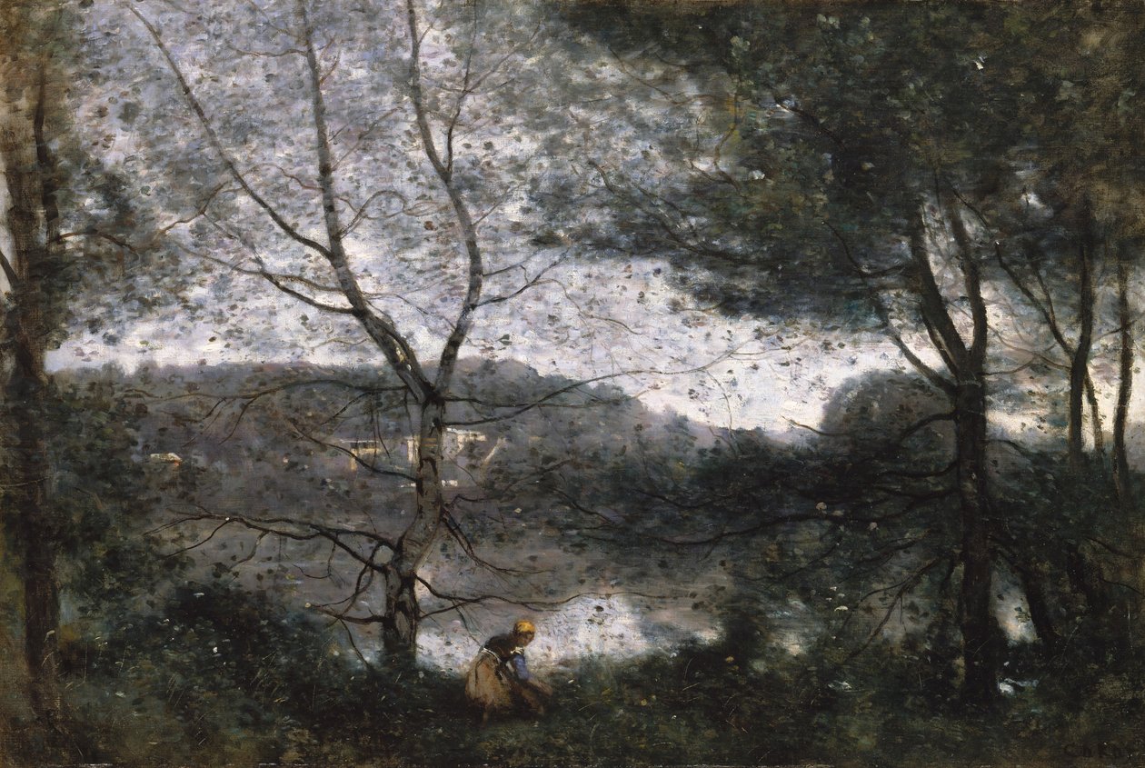 Ville-dAvray, 1870. by Jean Baptiste Camille Corot