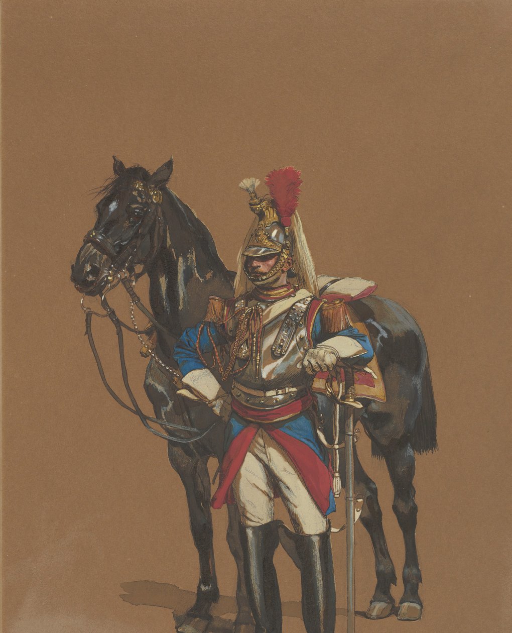 Cuirassier, 1872. by Jean Baptiste Edouard Detaille