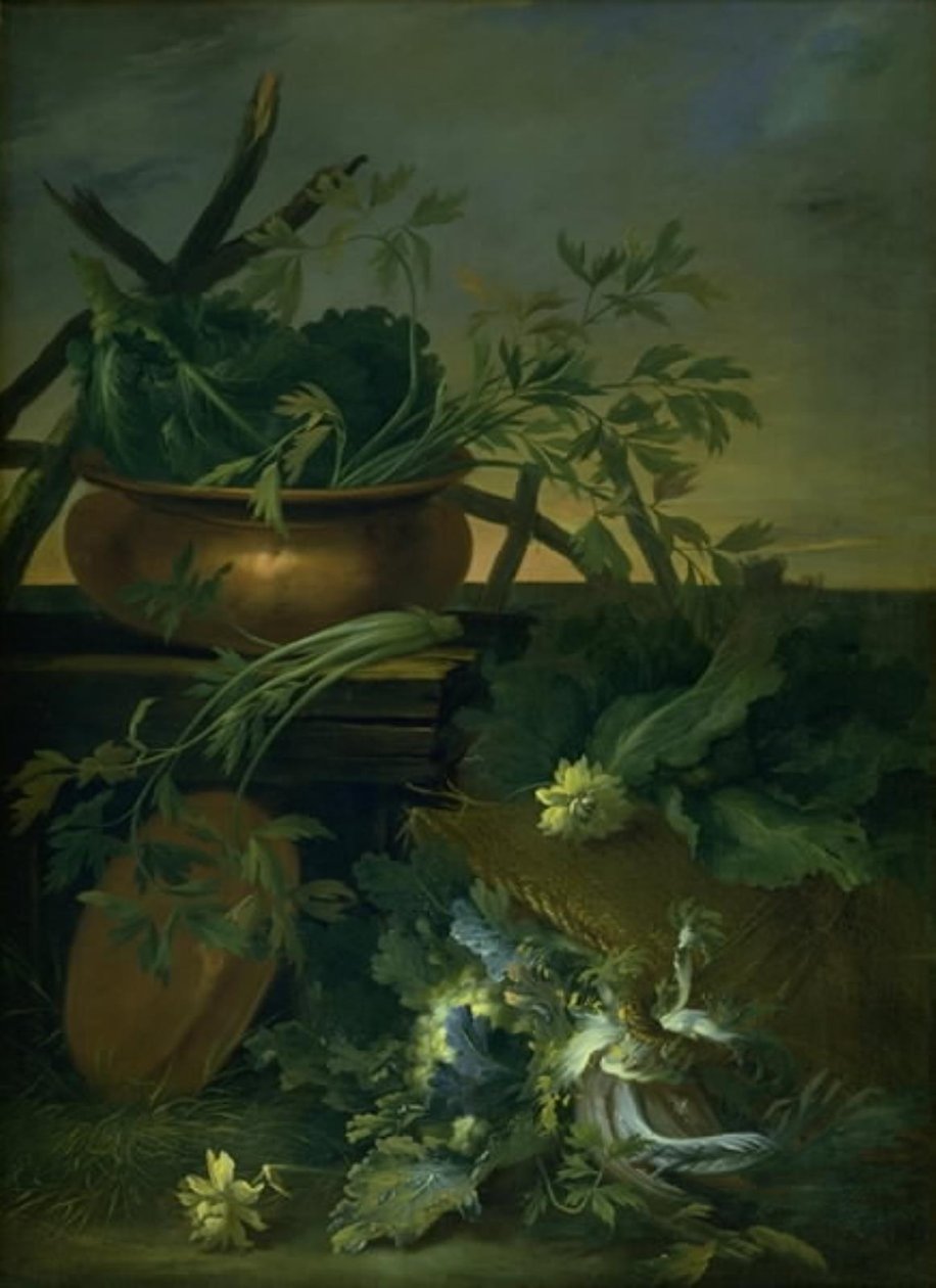 Natürmort. sebzeler by Jean Baptiste Gaijot Dubuisson