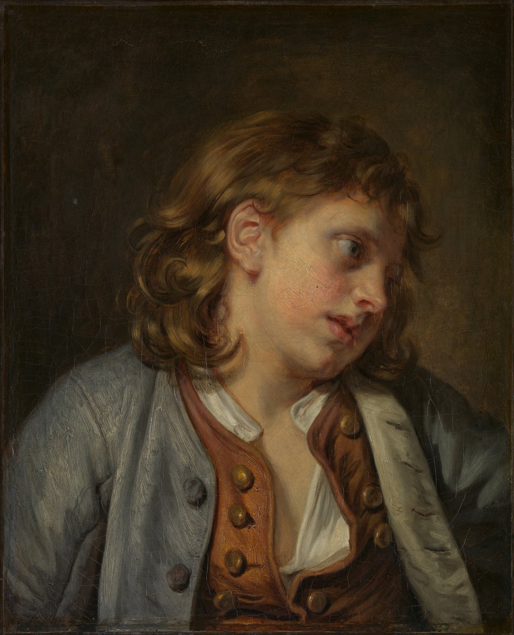 Genç Bir Çocuğun Başı, 1763. by Jean Baptiste Greuze