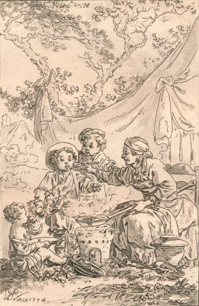 Le Gut, 1774. by Jean Baptiste Le Prince