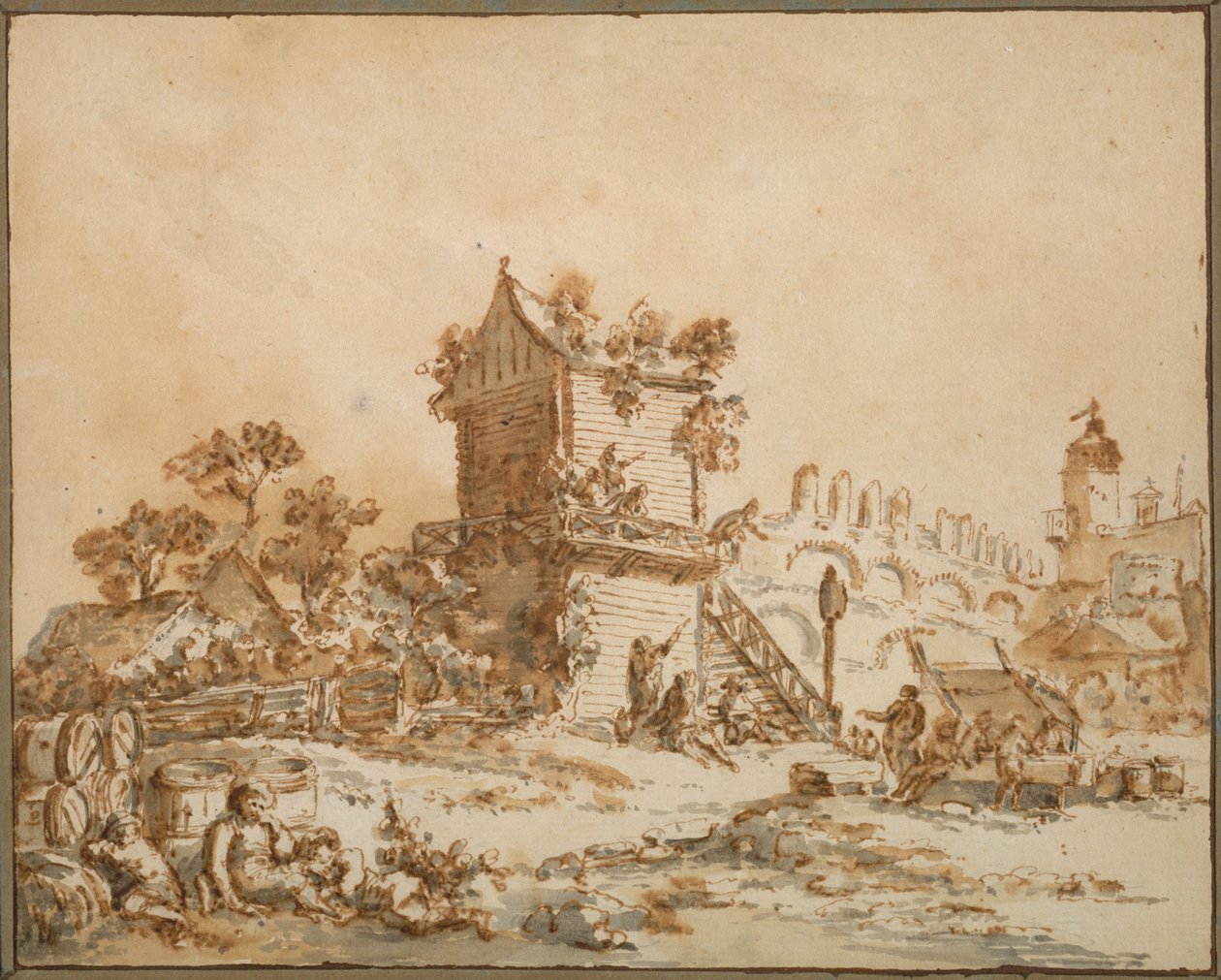 Moskova Tavernası, c. 1773. by Jean Baptiste Le Prince