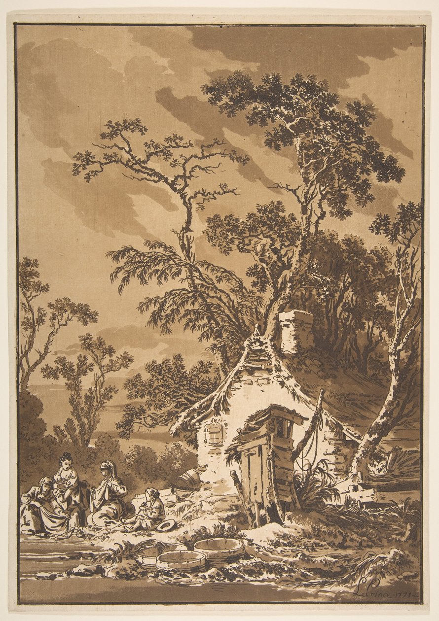 Yıkayıcı Kadınlar Yıkayıcılar, 1771. by Jean Baptiste Le Prince