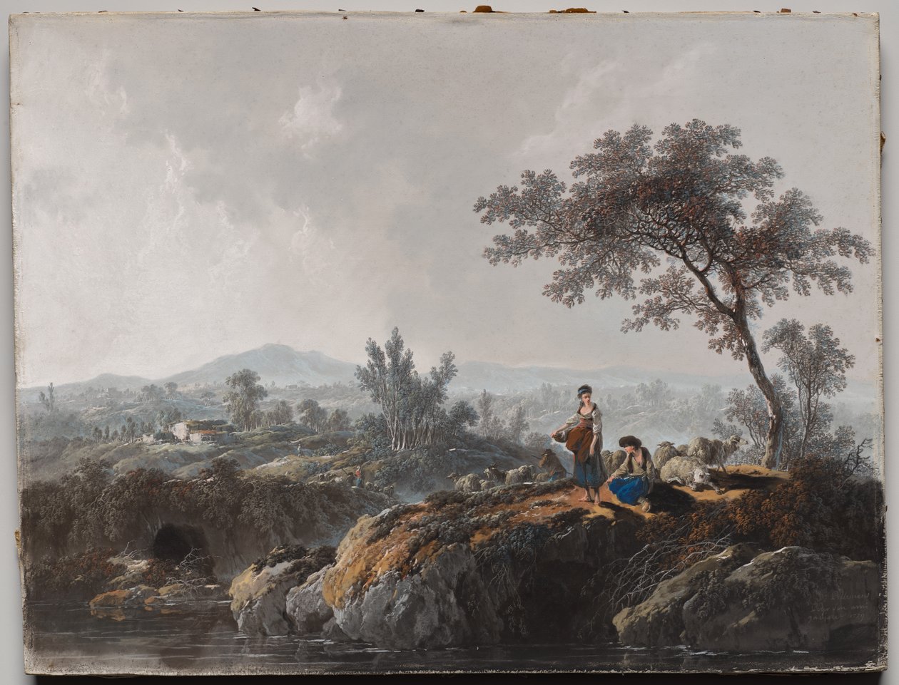 Manzaradaki Çobanlar by Jean Baptiste Pillement