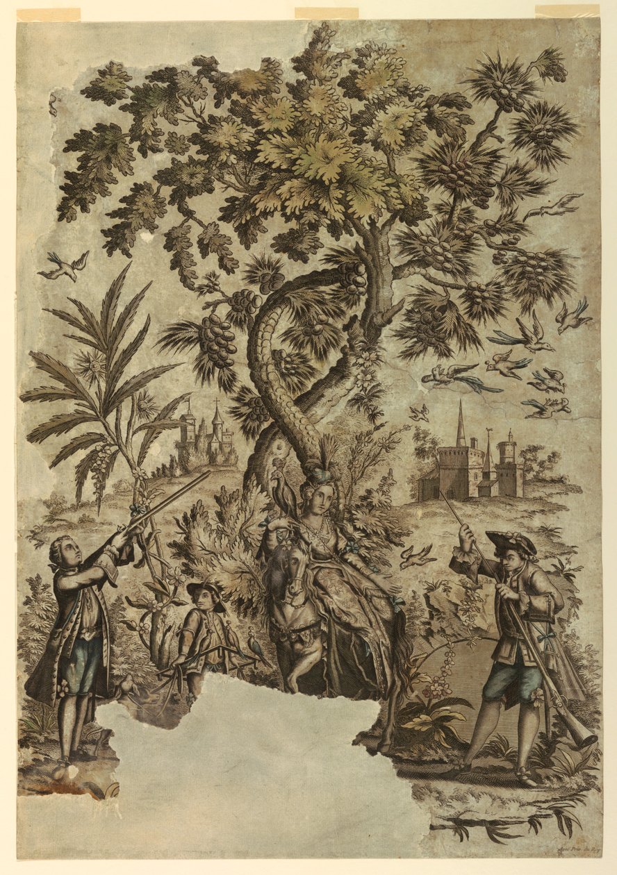 kuş avı by Jean Baptiste Scotin I