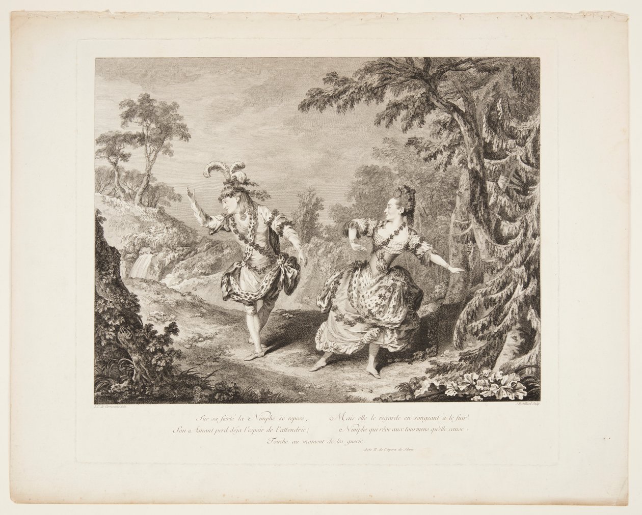 "Sylvie" Operasından bir sahne by Jean Baptiste Tilliard