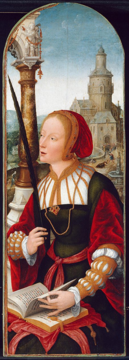 Aziz Barbara, c. 1520. by Jean Bellegambe