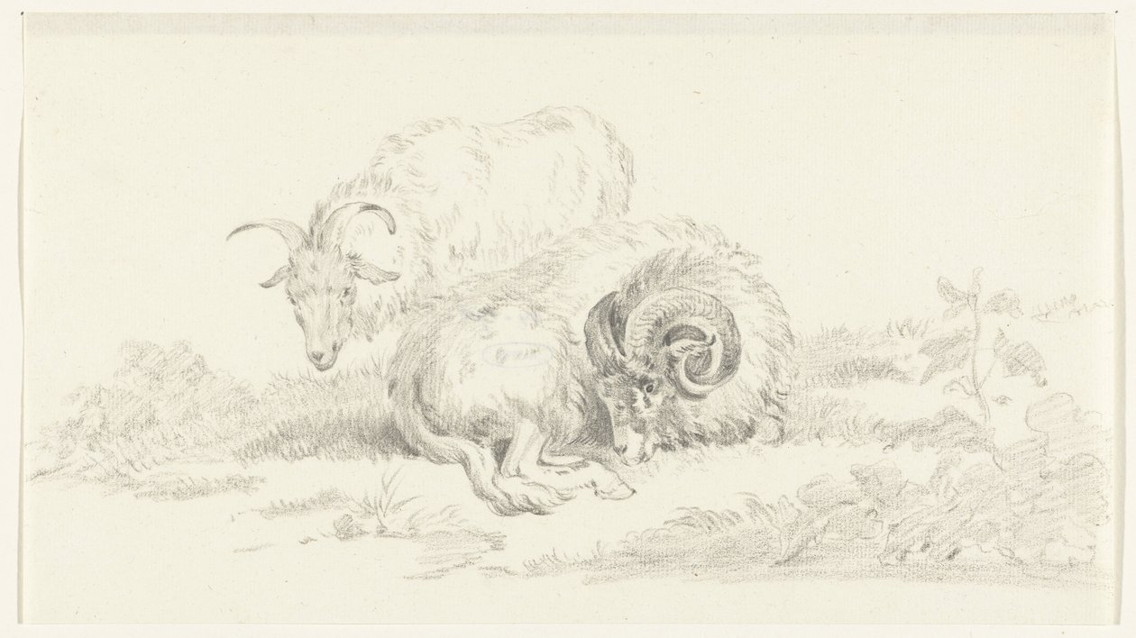 Ayakta duran keçi için yalancı keçi by Jean Bernard