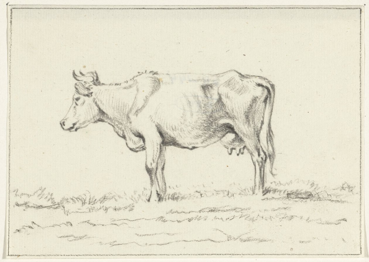 Ayakta inek, solda by Jean Bernard