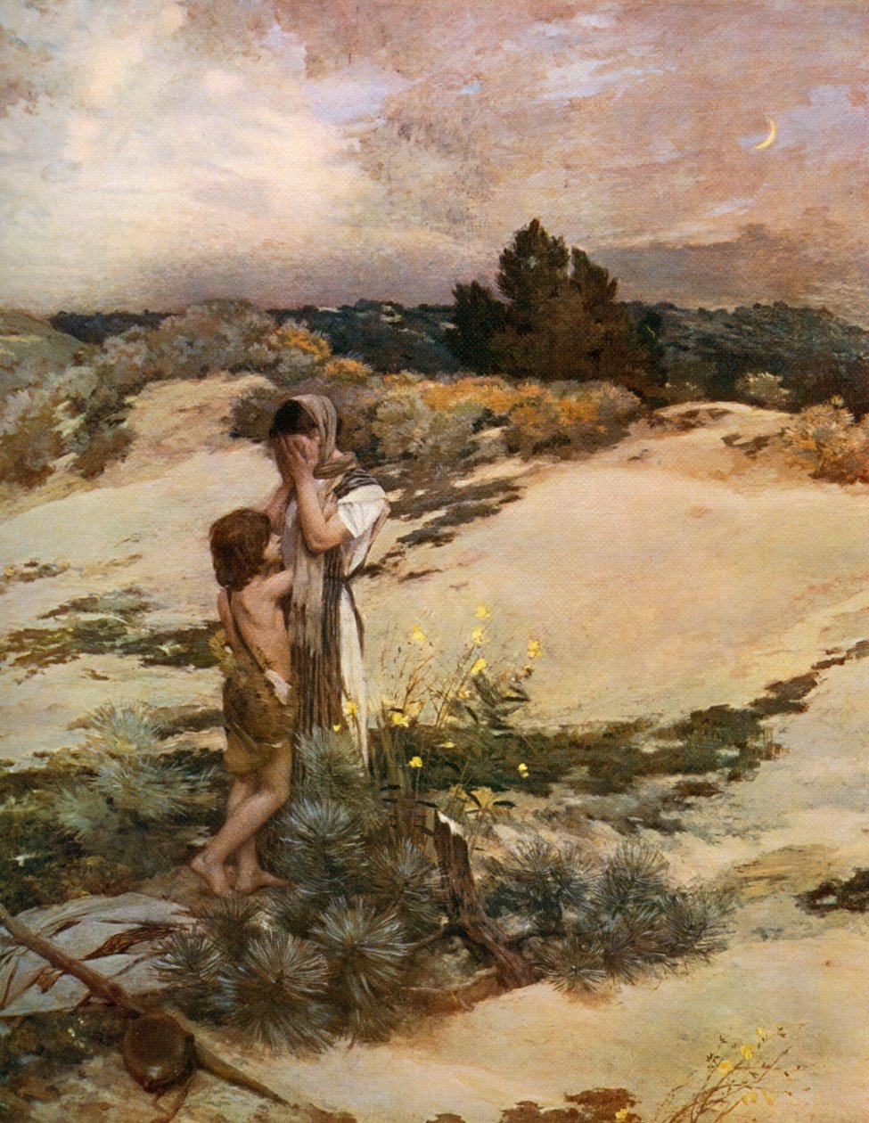 Hacer ve İsmail, 1880, 1912. by Jean Charles Cazin