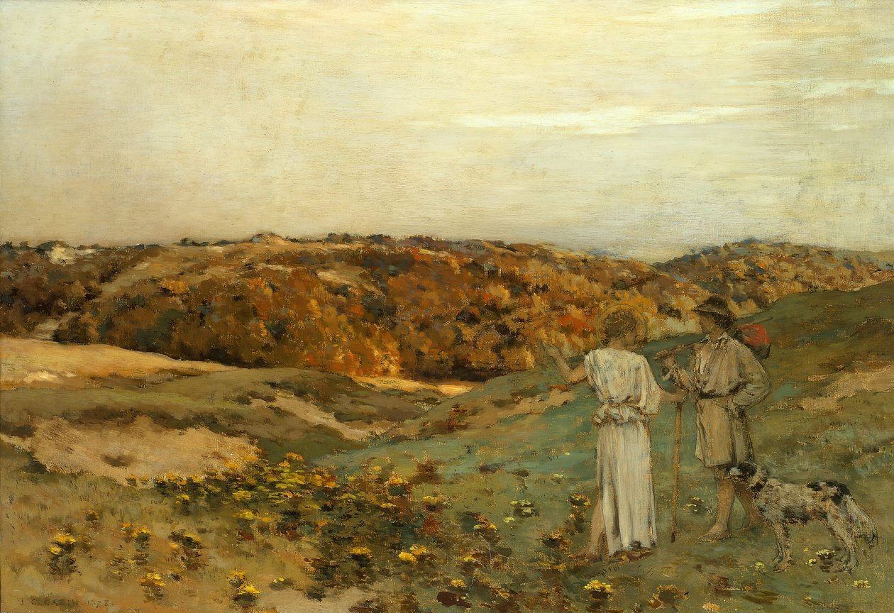 Tobias ve Melek, 1878. by Jean Charles Cazin