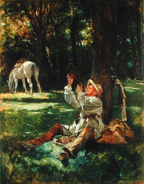 ರೈಡರ್ಸ್ ರೆಸ್ಟ್, 1876 ಟರ್ಕ್ by Jean Charles Meissonier