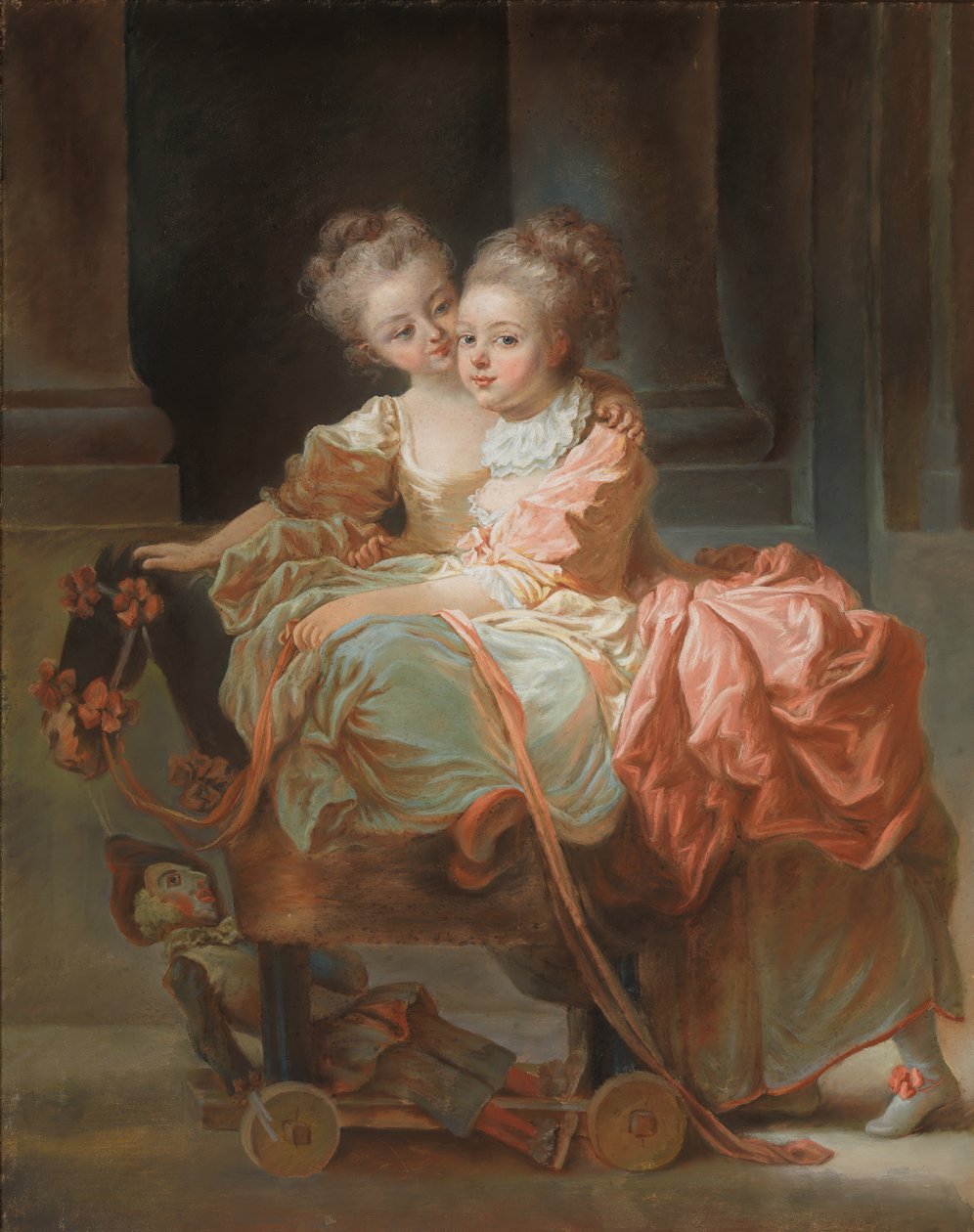İki Kız Kardeş, 1770. by Jean Claude Richard Saint Non
