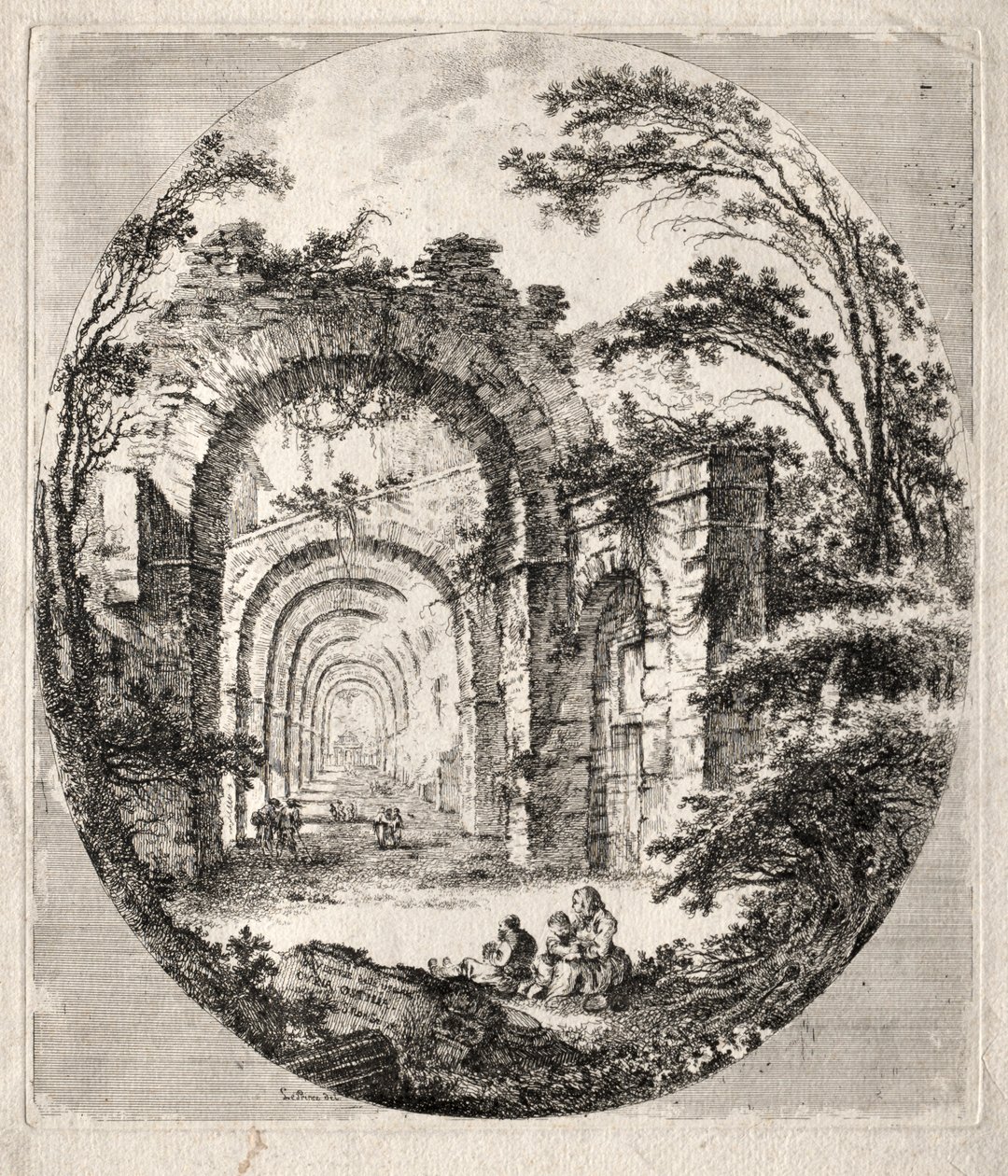 Kadim Harabeler, 1756. by Jean Claude Richard de Saint Non