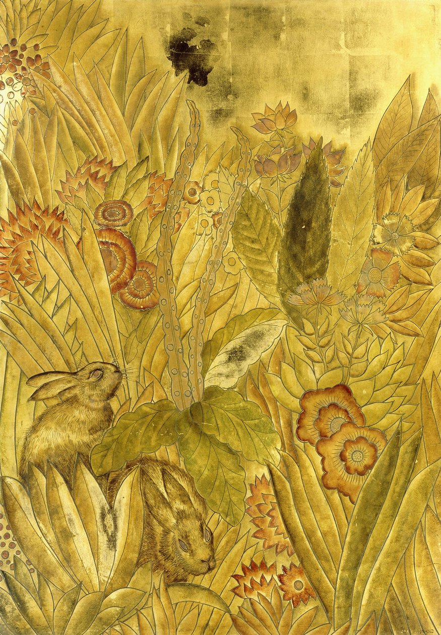Tavşanlar ve Çiçekler; Tavşanlar ve Çiçekler by Jean Dunand