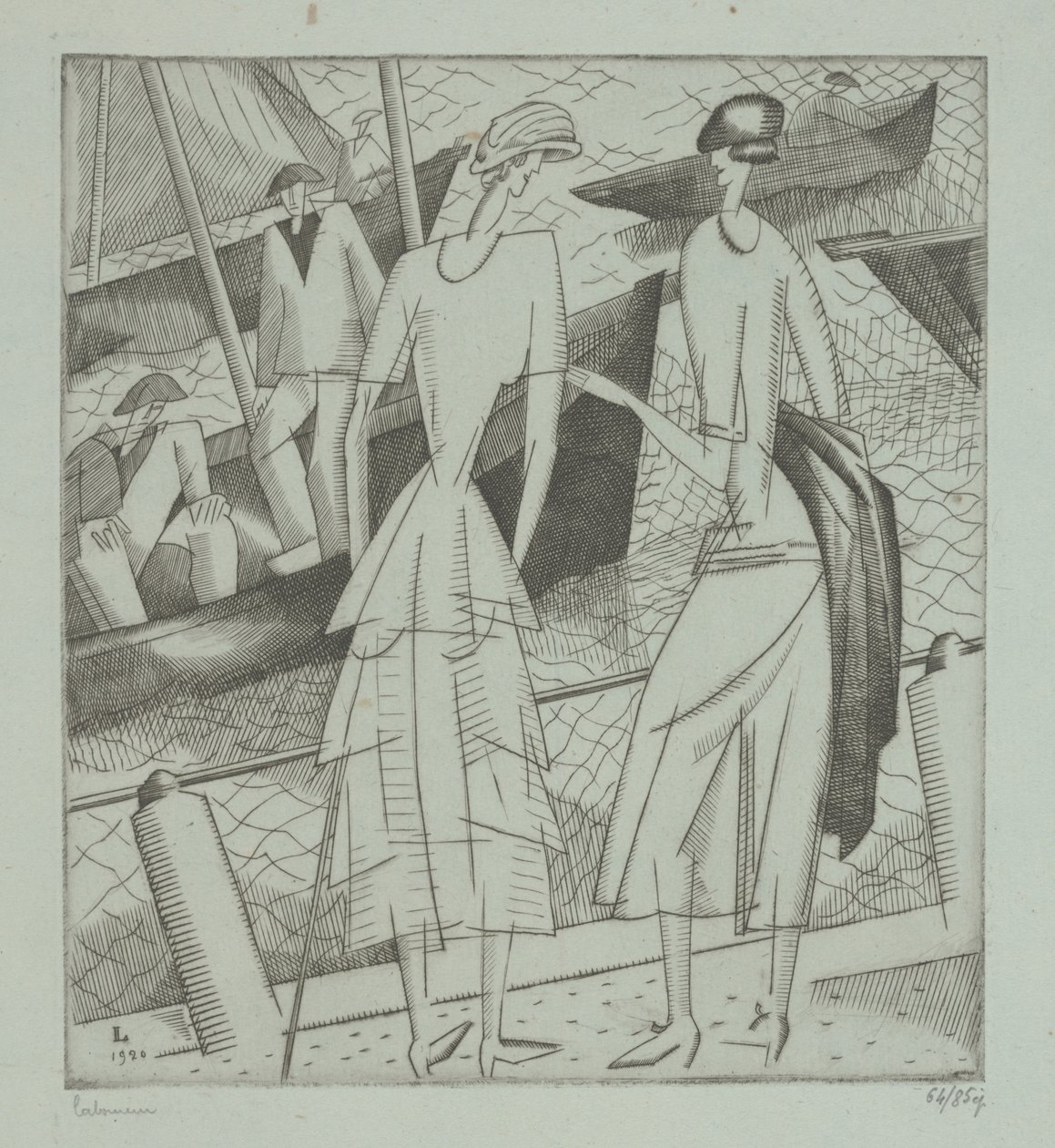 Limandaki Genç Kadınlar by Jean Emile Laboureur