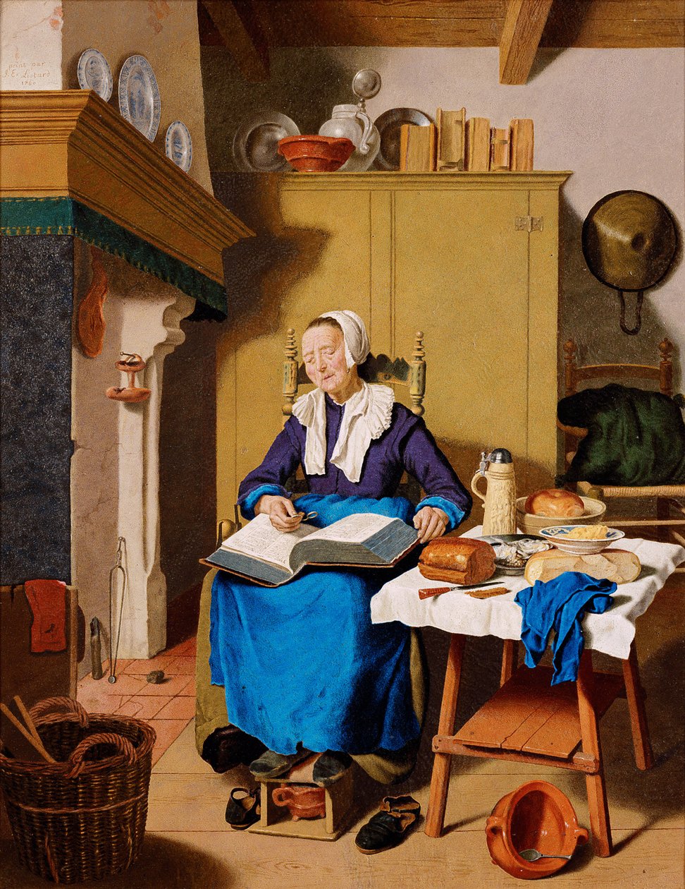Yaşlı kadın by Jean Étienne Liotard
