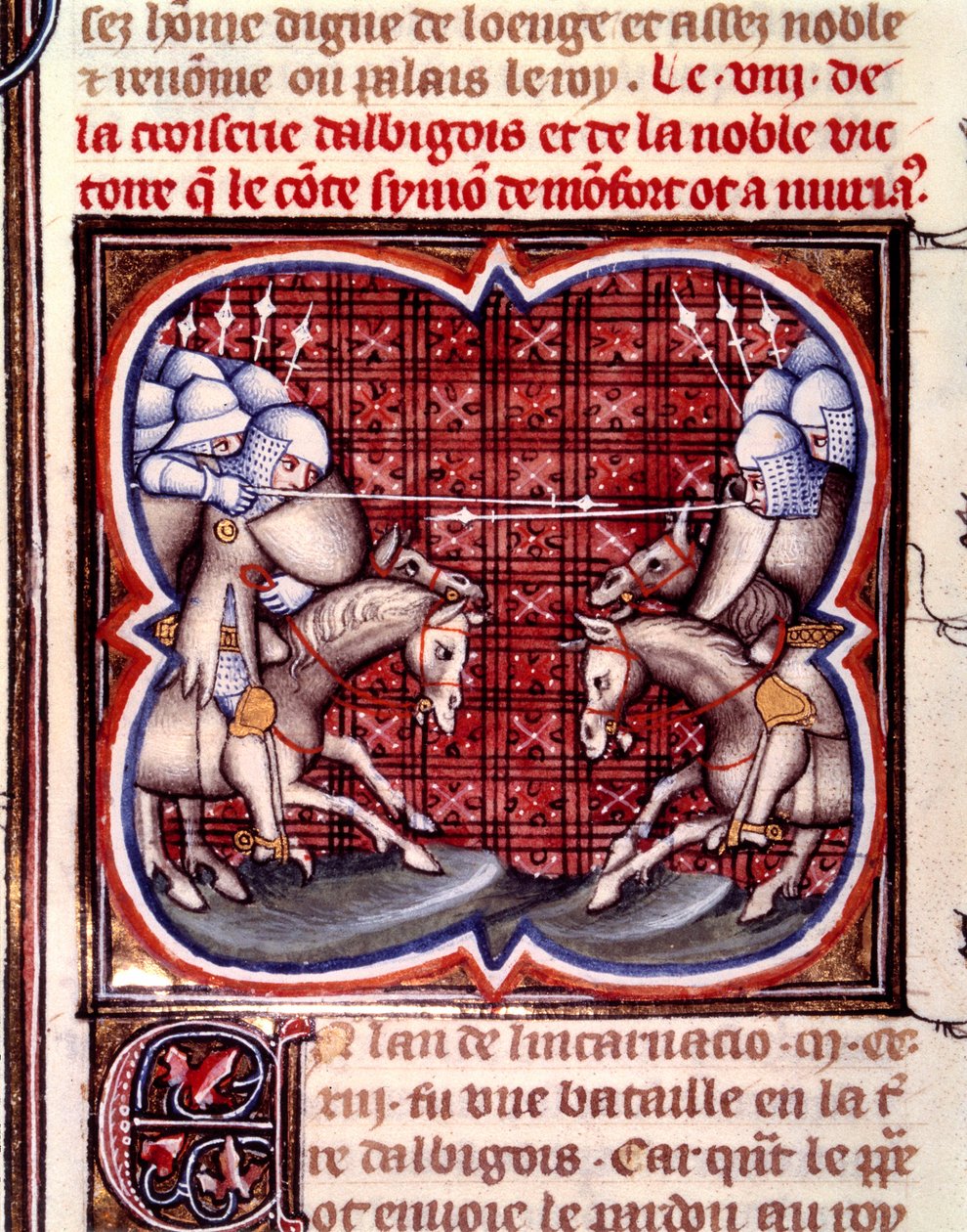 Muret Savaşı (12 Eylül) by Jean Fouquet
