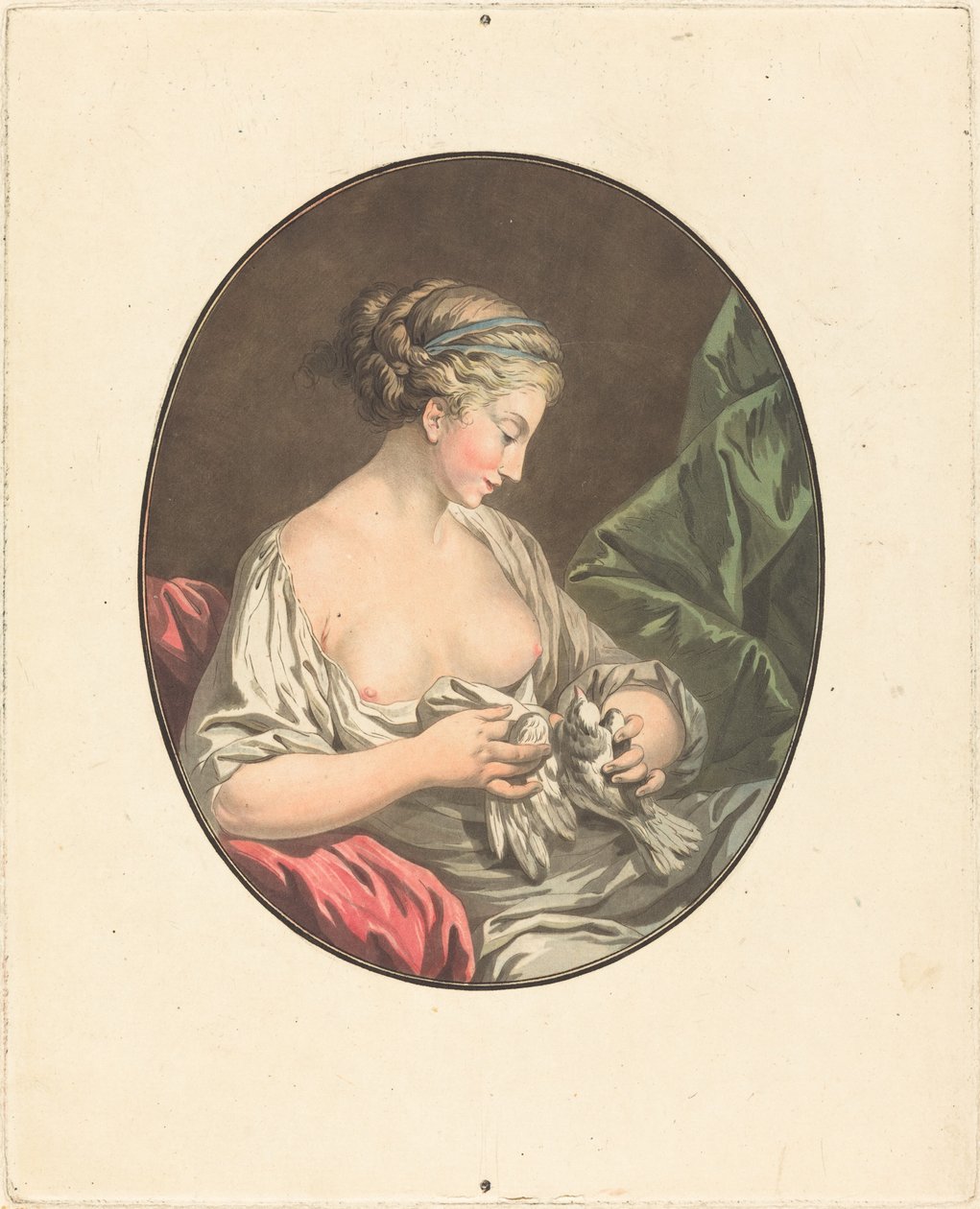 Güvercinler ile Venüs. by Jean Francois Janinet