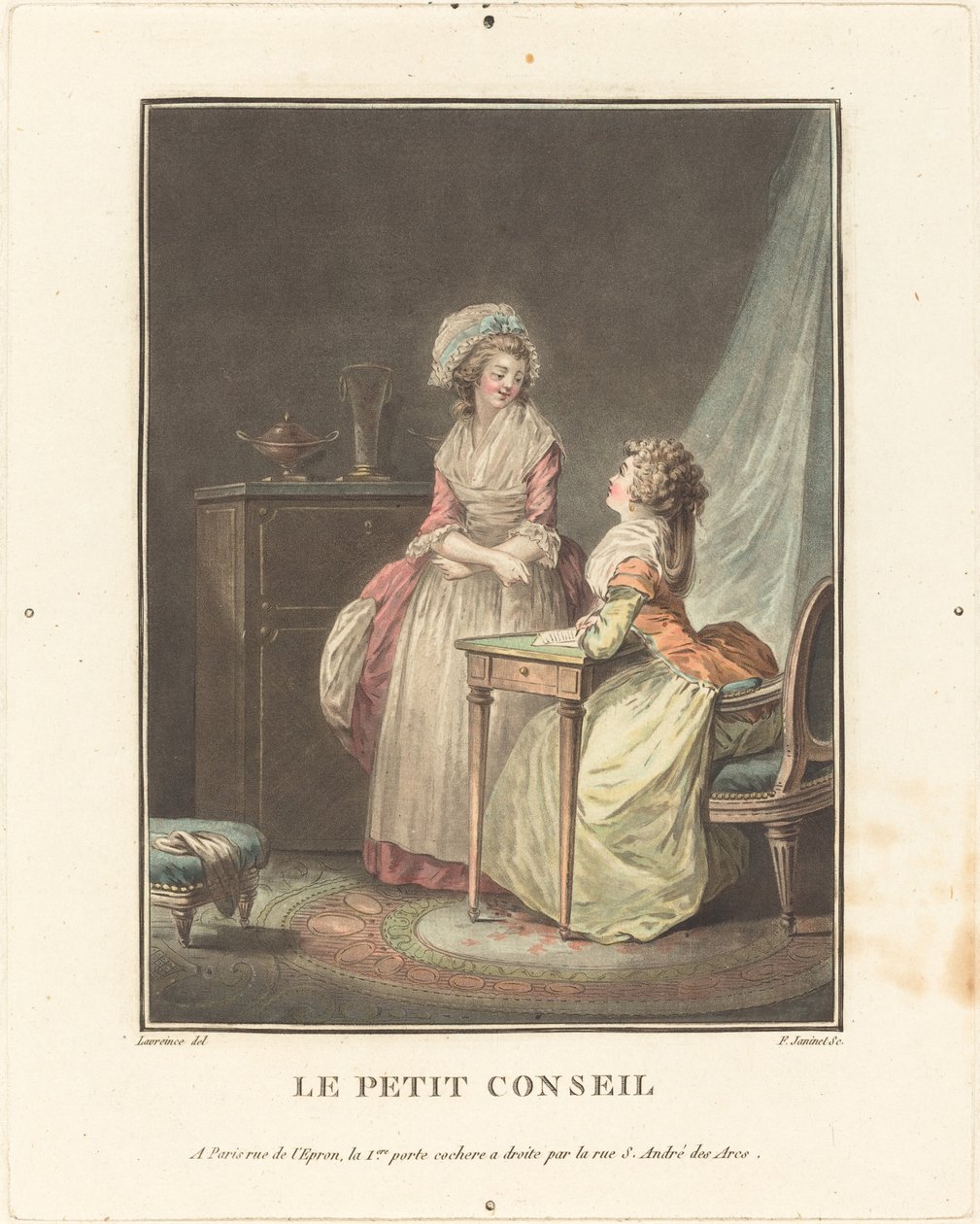 Küçük tavsiye. by Jean Francois Janinet