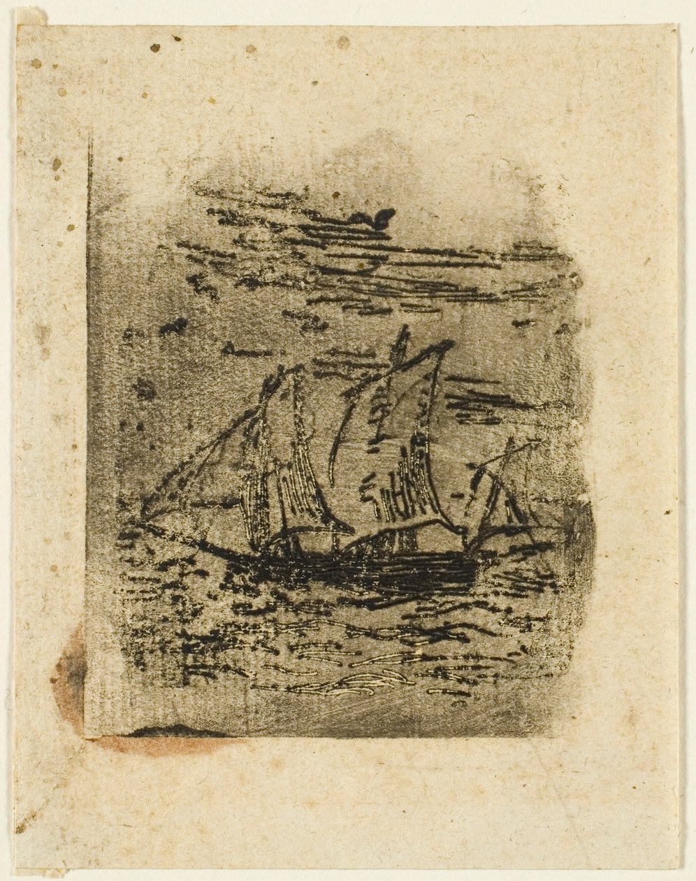 Yelken Altında Bir Gemi by Jean Francois Millet
