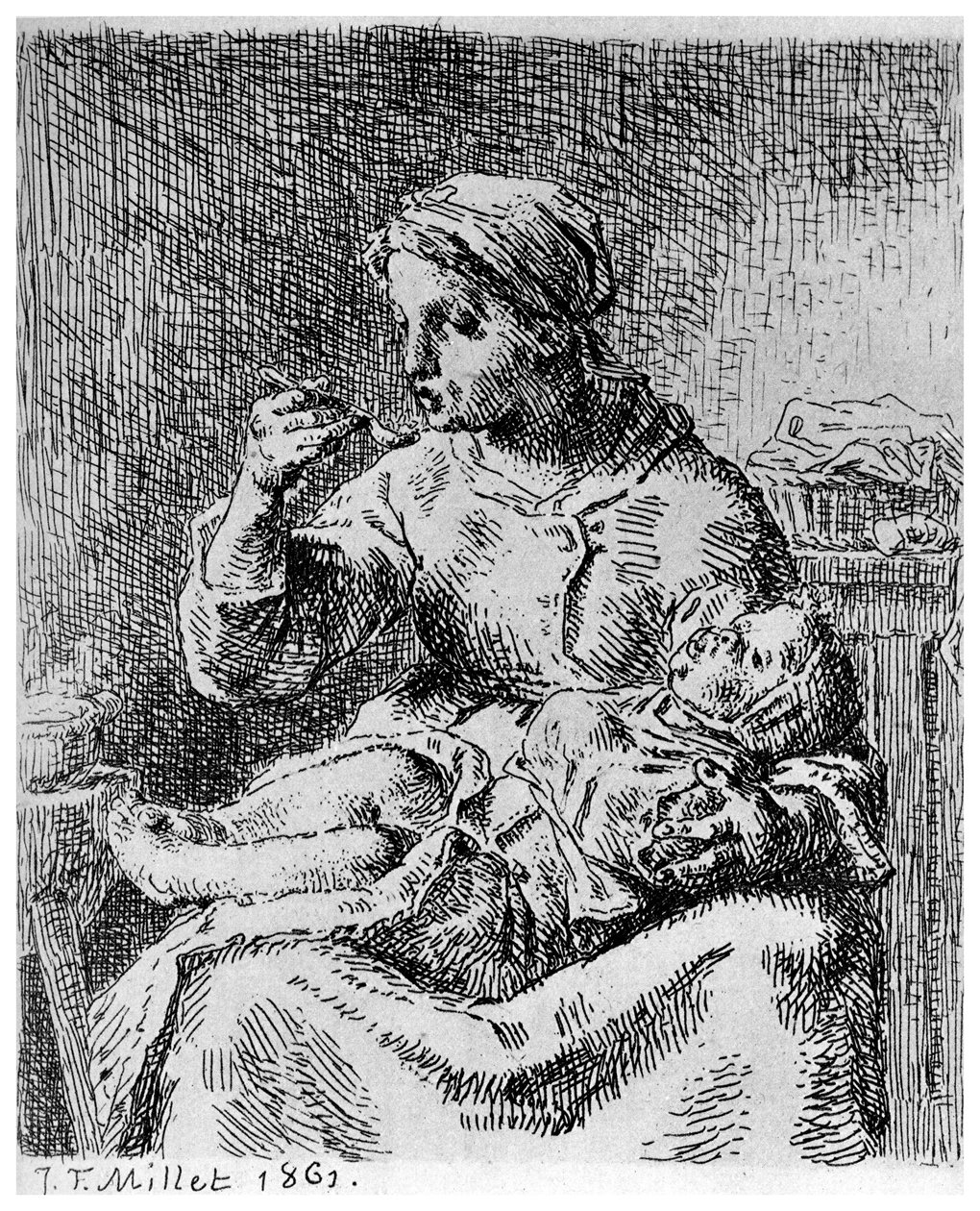 Yulaf lapası, 1861 1924 by Jean Francois Millet