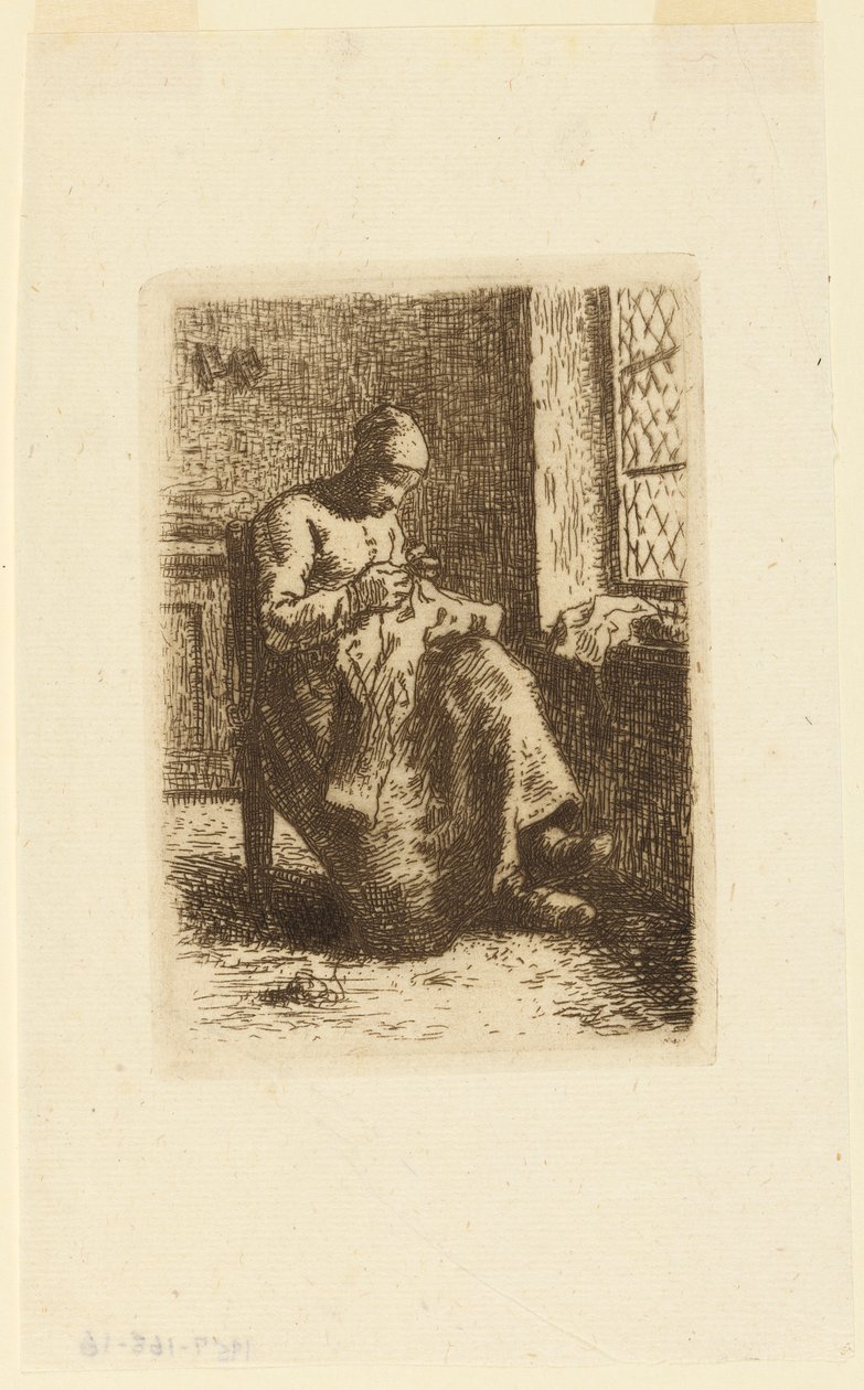 La Couseuse (Dikiş Kadını) by Jean Francois Millet