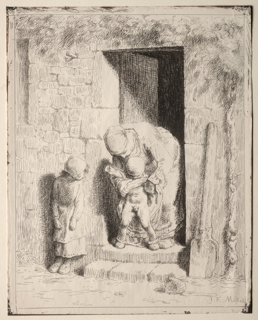 Anne Önlemleri by Jean Francois Millet
