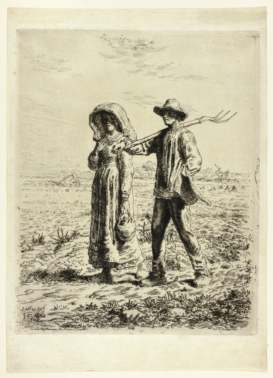 Köylüler İşe Gidiyor by Jean Francois Millet