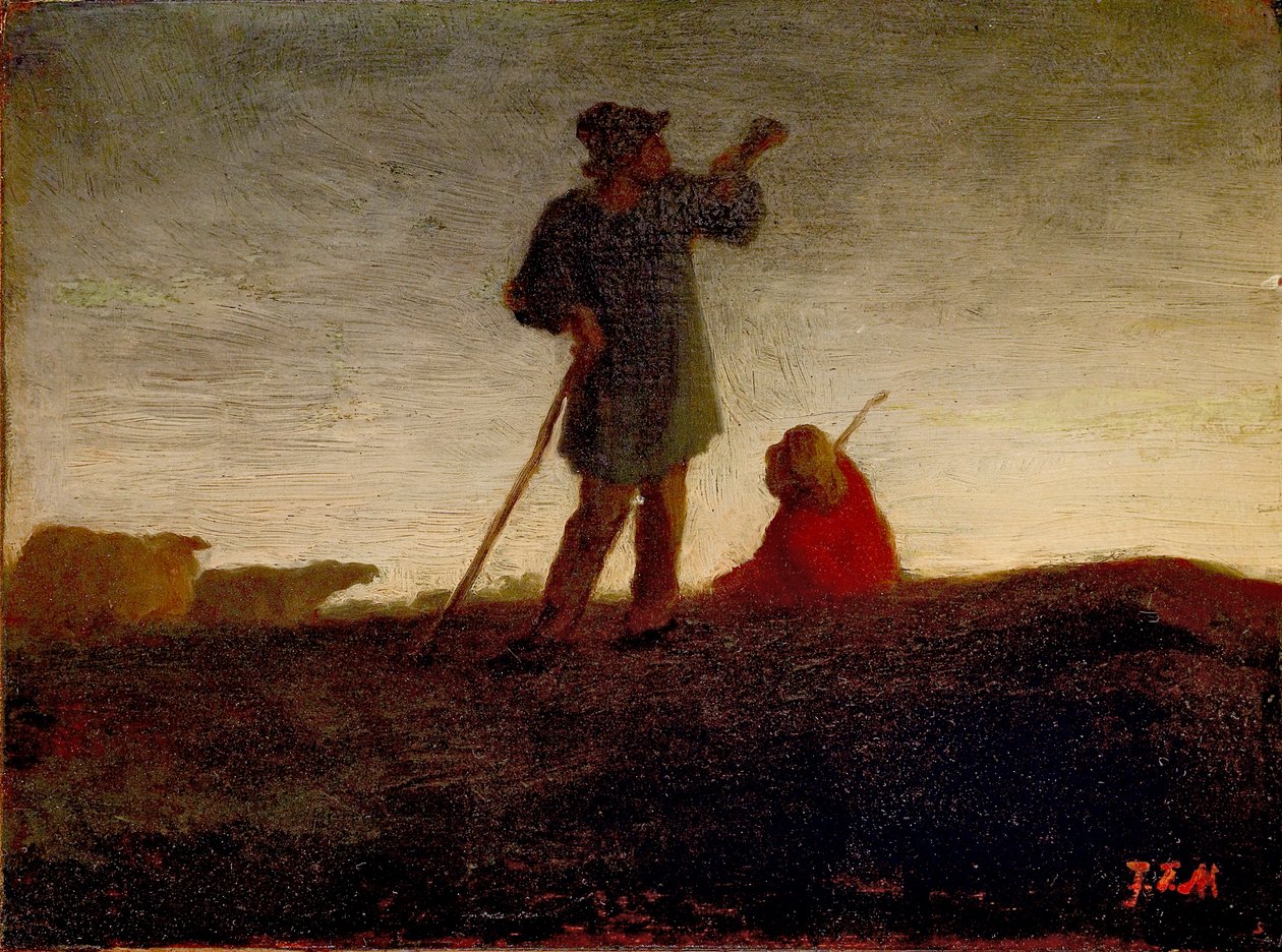 Sürüyü Hatırlamak, 1866-1872 by Jean Francois Millet