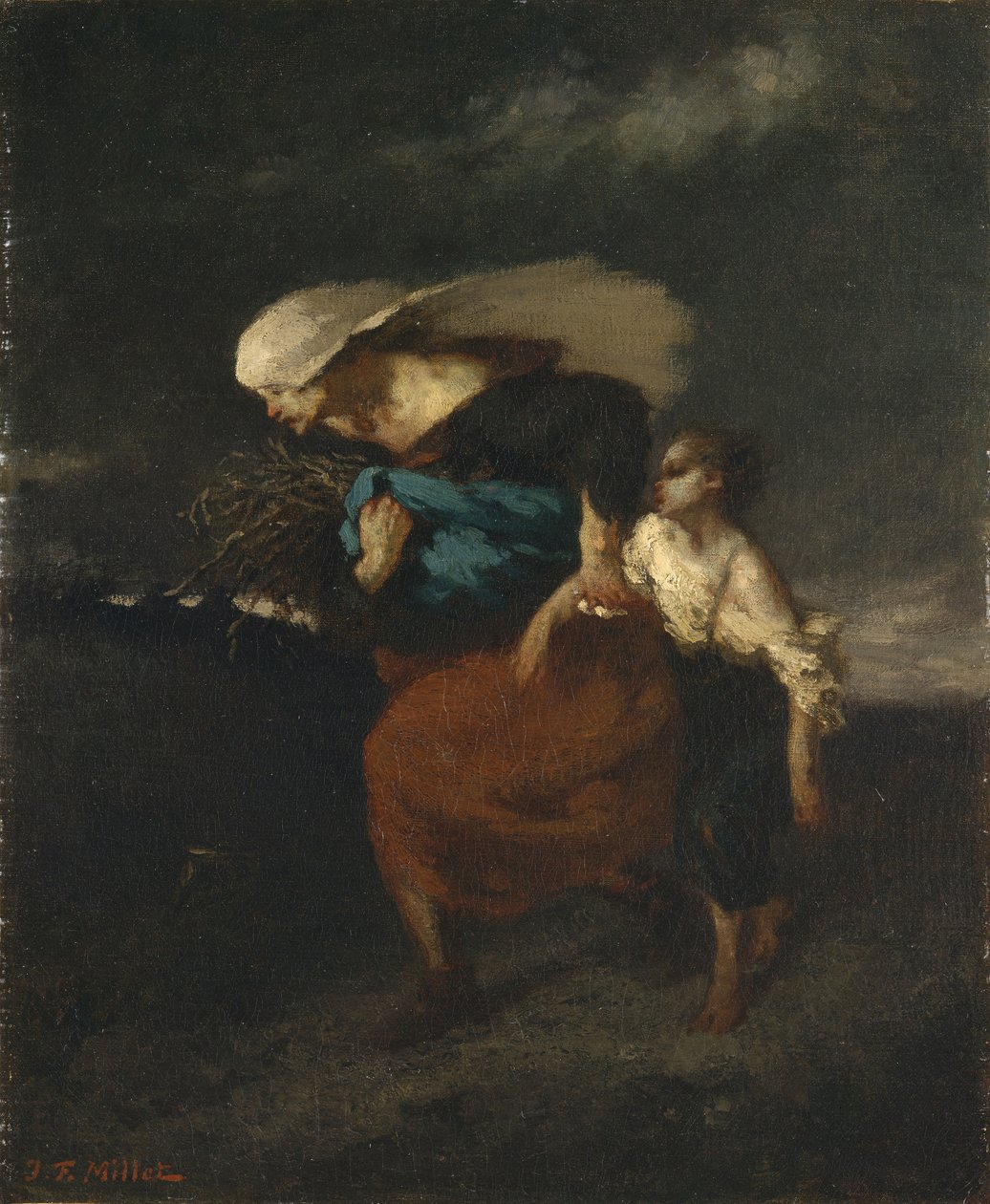 Fırtınadan Geri Çekilme, 1846 dolayları by Jean Francois Millet