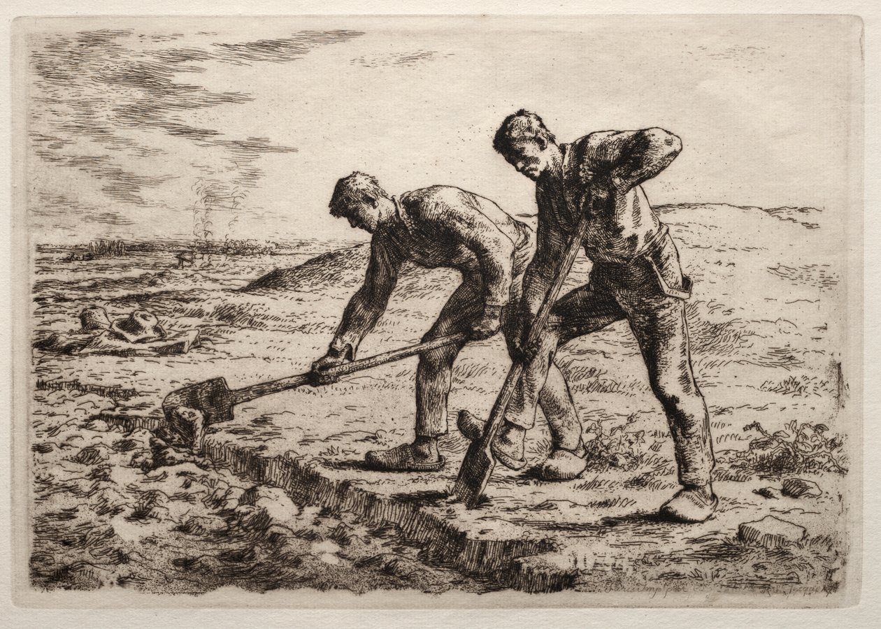 kazıcılar by Jean Francois Millet
