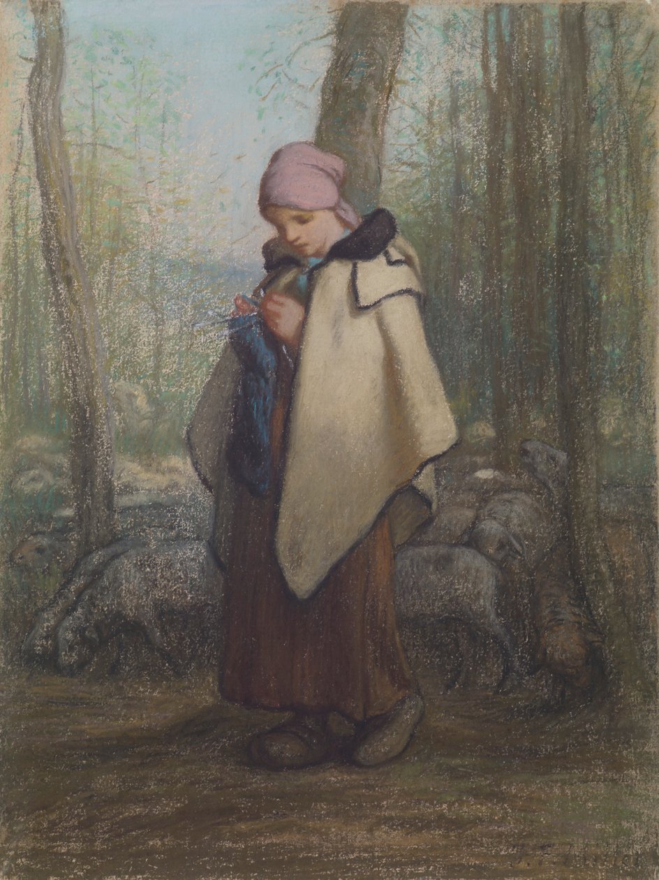 Örgü Çoban by Jean Francois Millet